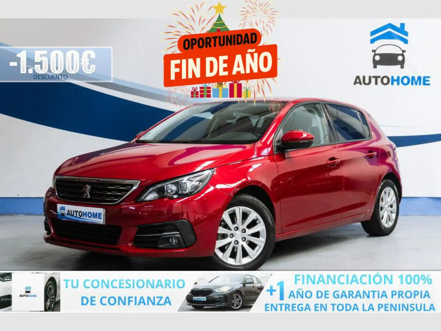 Peugeot 308 1.2 PureTech S&S Style 110 Rouge - 1