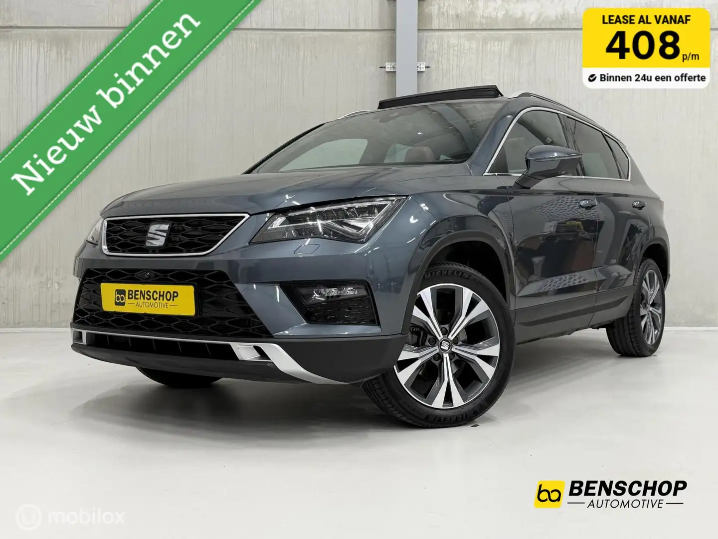 SEAT Ateca 1.5 TSI Xcellence Panodak Leer Navi Carplay Camera Geel - 1