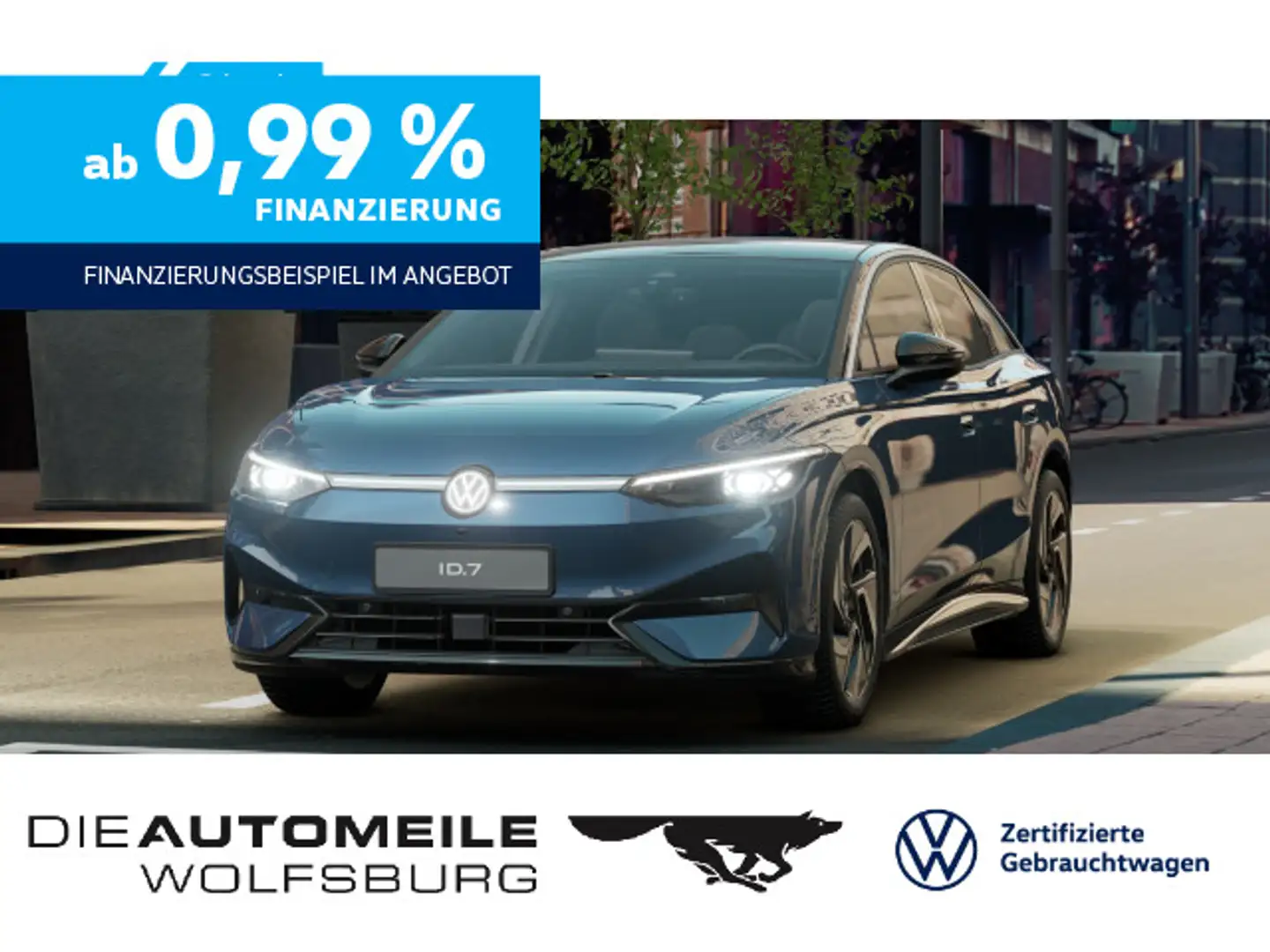 Volkswagen ID.7 Pro Pro HeadUp/Matrix/Pano/AHK/DCC Blau - 1