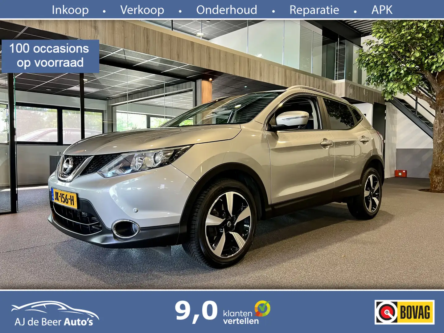 Nissan Qashqai 1.5 dCi Tekna Automaat | Panorama | Navi | Camera Zwart - 1