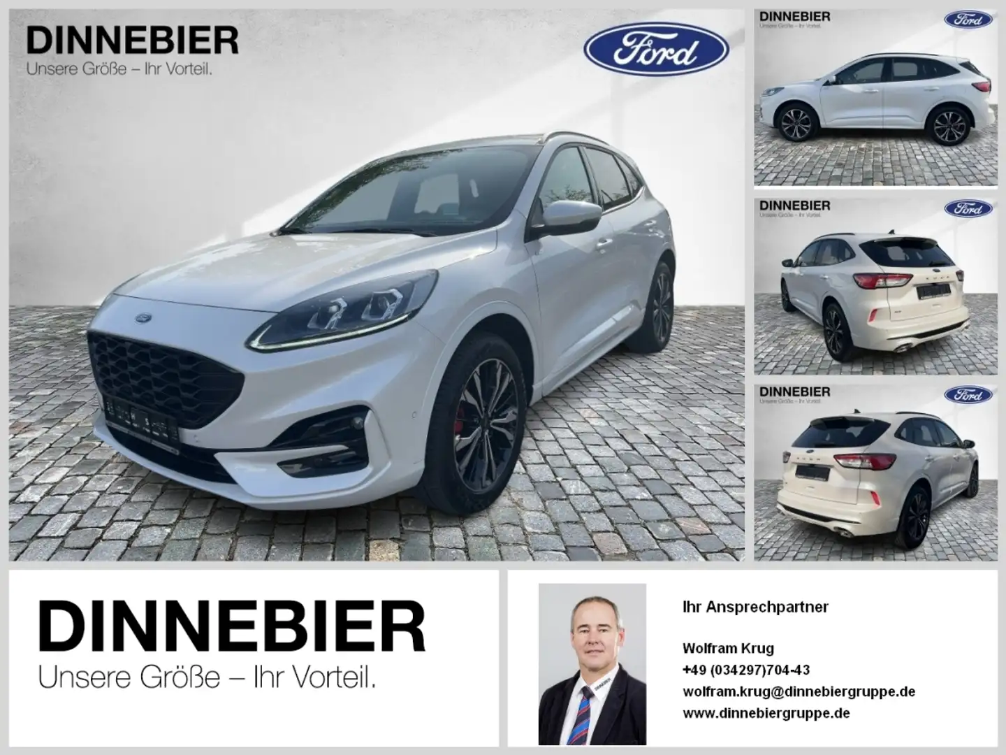 Ford Kuga ST-Line X 4x4 LED+Navi+Kamera+Keyless Weiß - 1