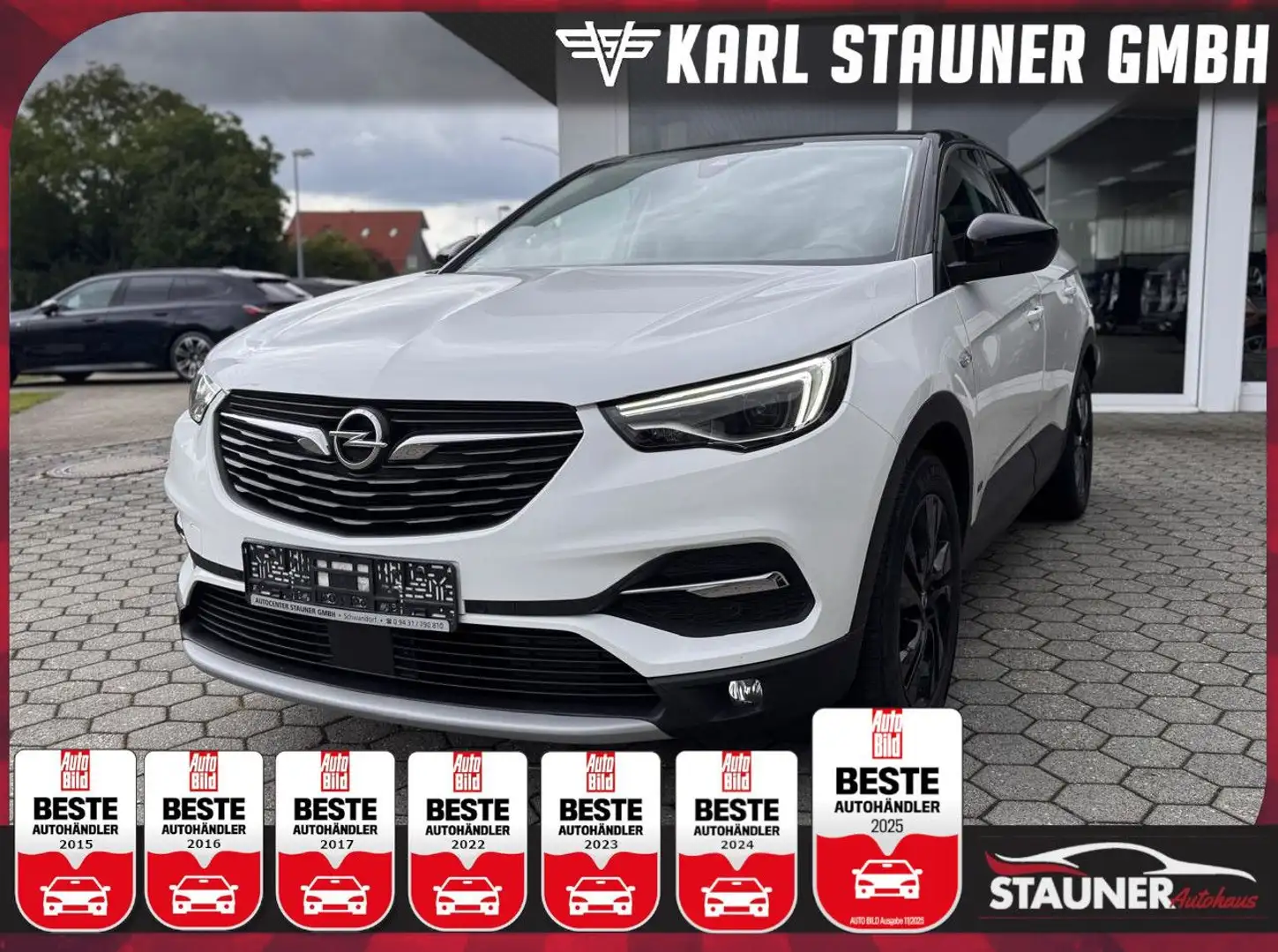 Opel Grandland X Design Line SITZHZ KAMERA NAVI Weiß - 1