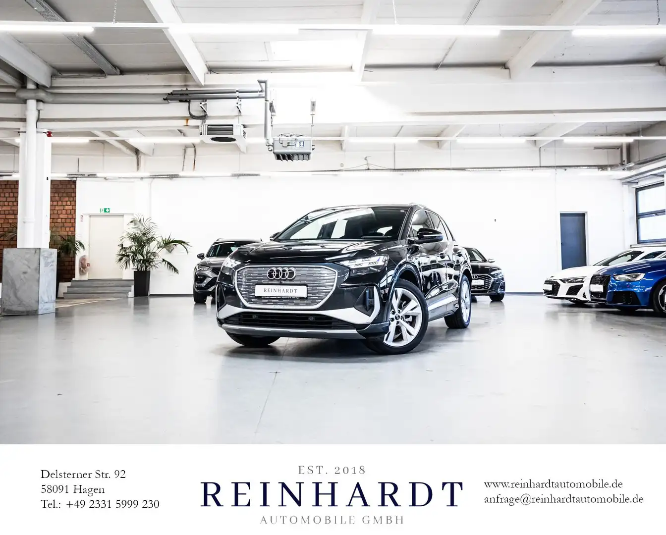 Audi Q4 e-tron 45 S LINE MATRIX/ACC/DSP/KEYLESS/KAM. Schwarz - 1
