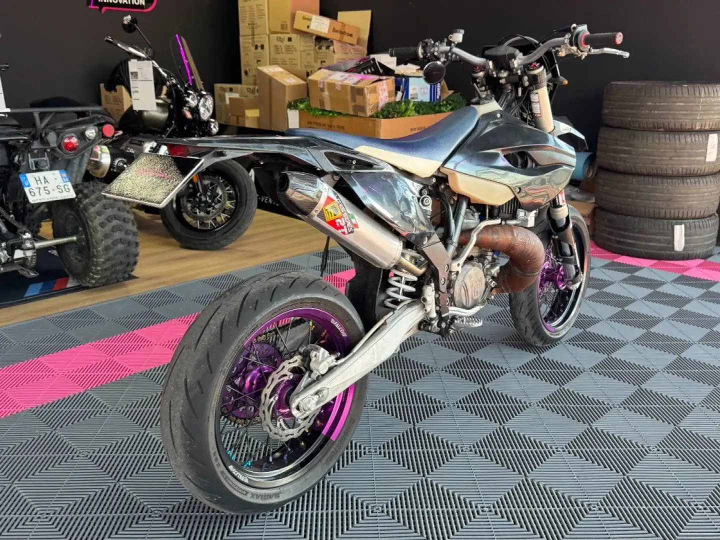 Husqvarna TE 300 TE300 Supermotard cc 2T Noir - 2