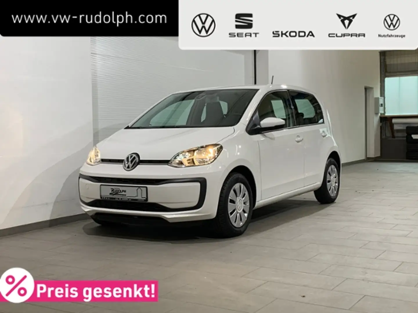 Volkswagen up! 1.0 move up! / Radio USB Einparkhilfe Weiß - 1