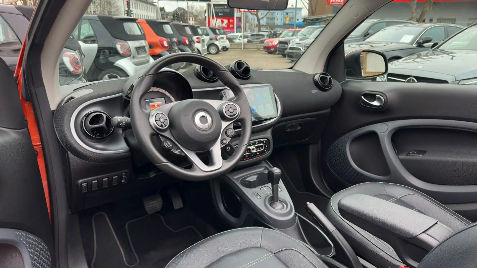 smart forTwo Cabrio TURBO DCT WHITE & ORANGE EDITION! Blanc - 2