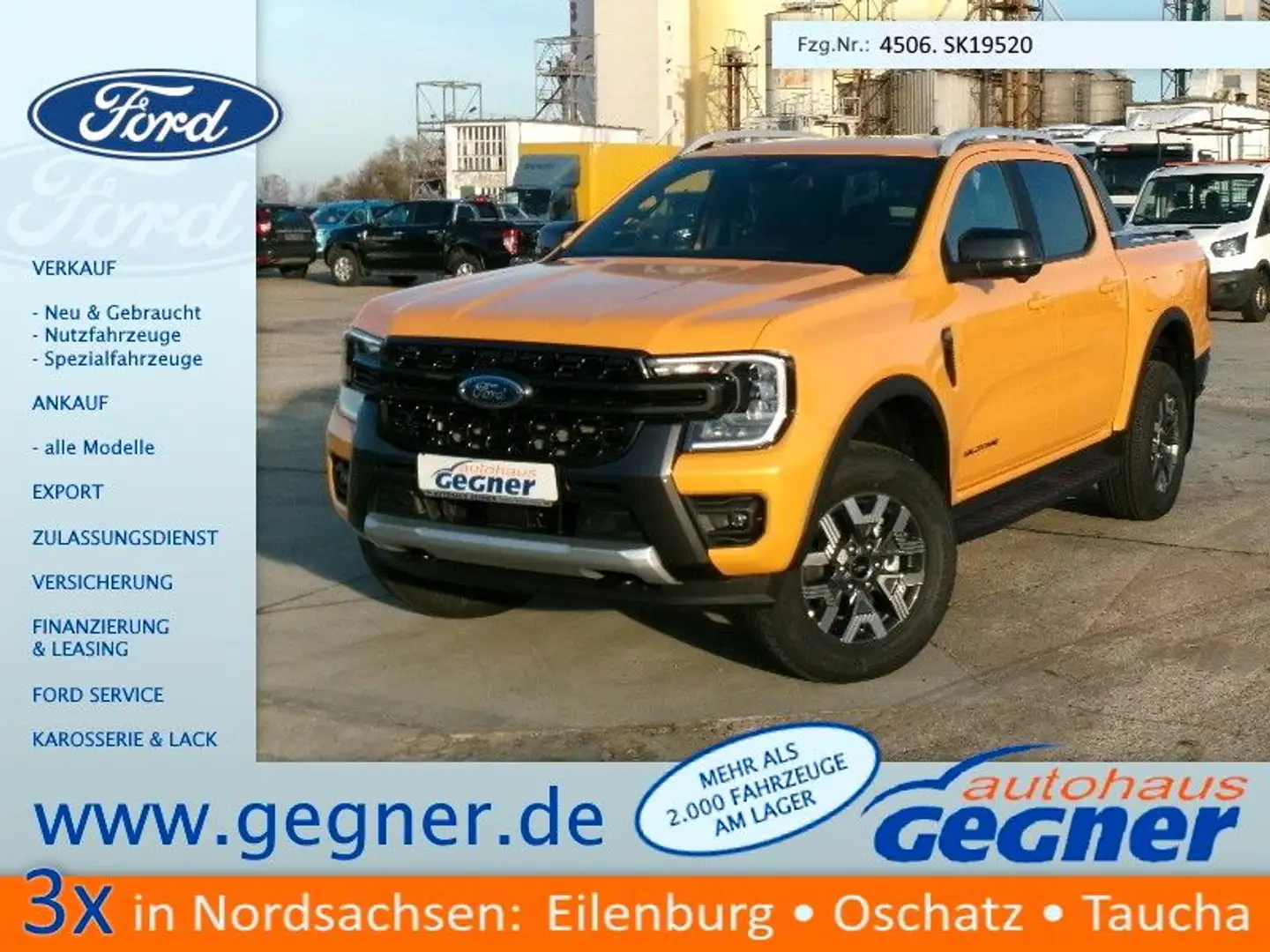 Ford Ranger Wildtrak DoKa 2.3L PHEV 4x4 AT el.Rollo Orange - 1