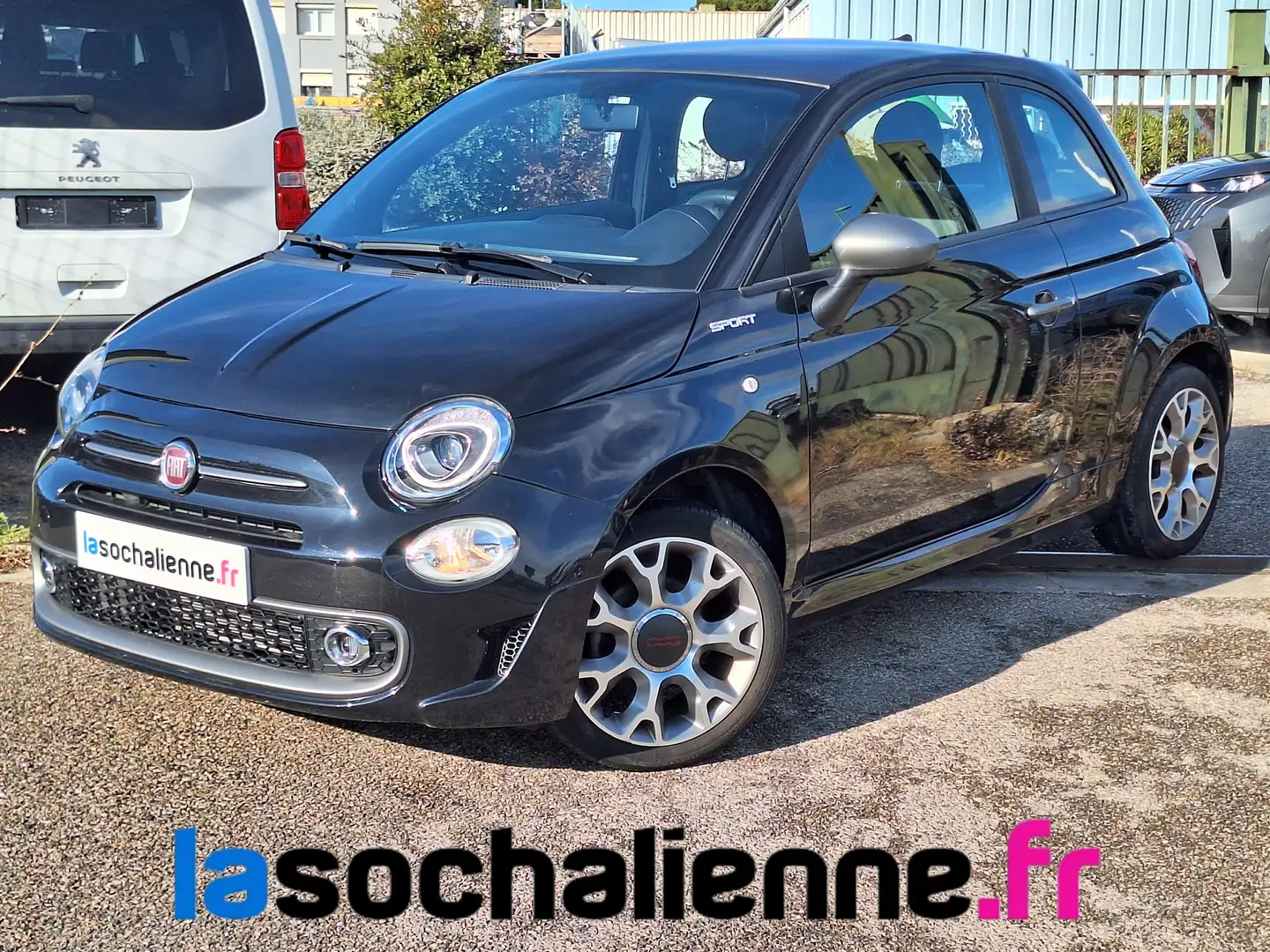 Fiat 500 1.0 70 ch Hybride BSG S/S Sport Noir - 1