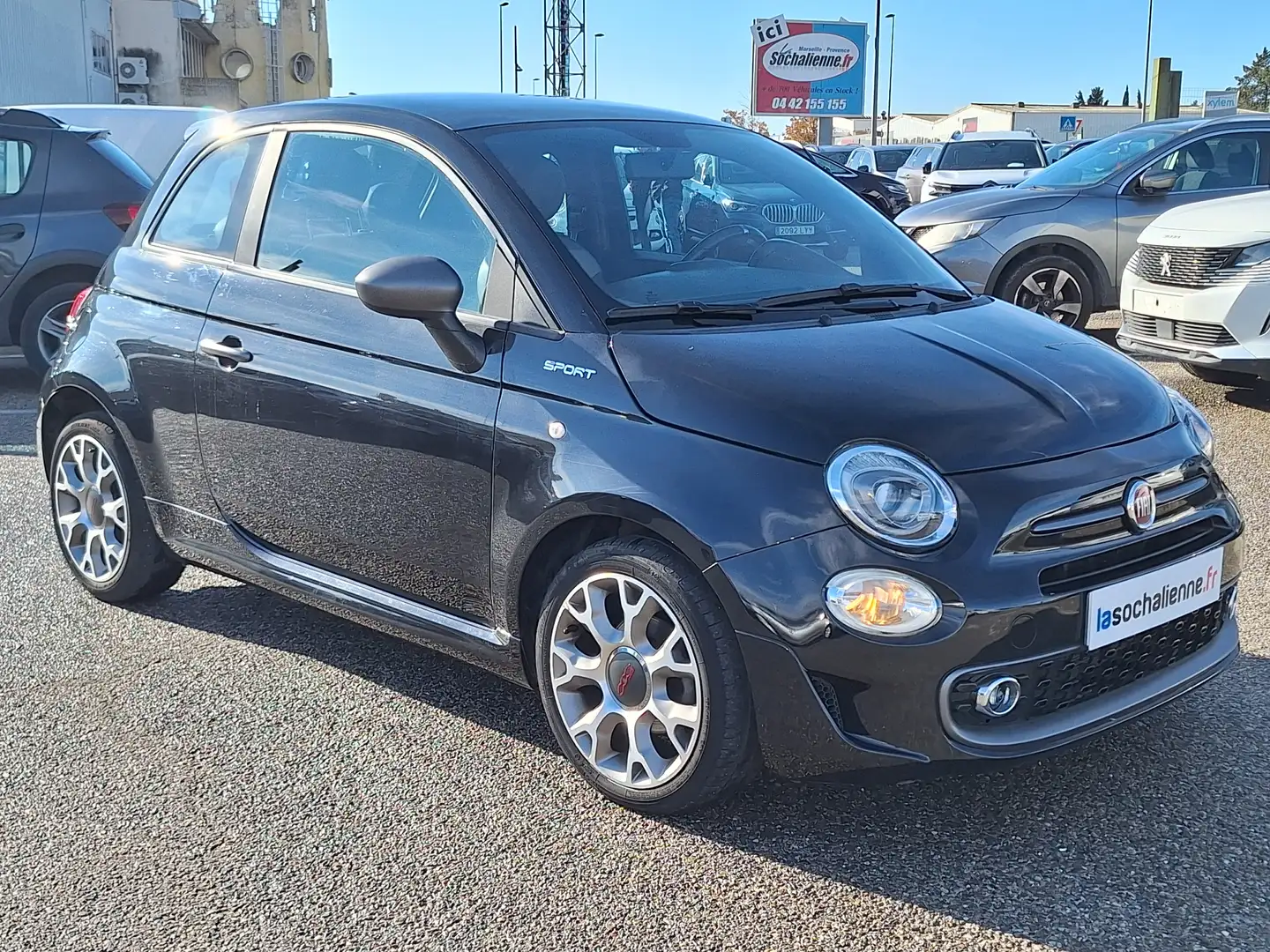 Fiat 500 1.0 70 ch Hybride BSG S/S Sport Noir - 2