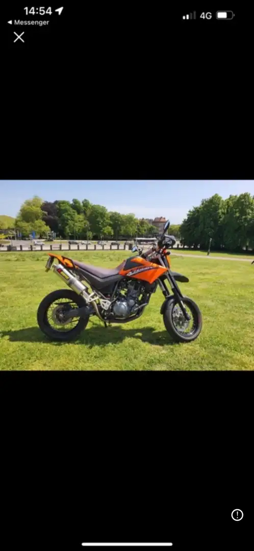 Yamaha XT 660 pot akrapovik Oranje - 2