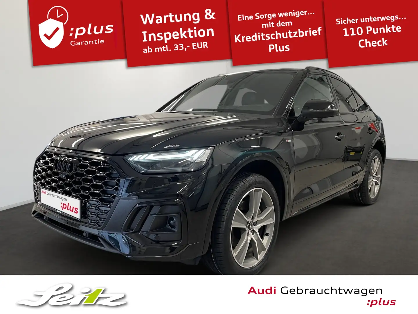 Audi Q5 Sportback 40 TDI quattro S line *AHK*HEAD-UP*PANO* Schwarz - 1