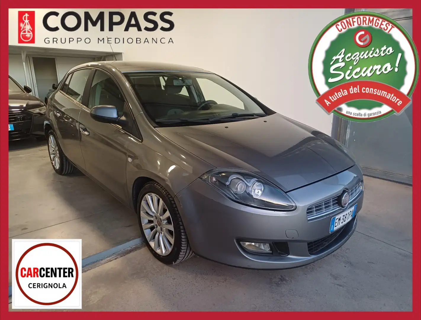 Fiat Bravo Bravo 1.6 MJT 120 CV DPF Emotion Gris - 1