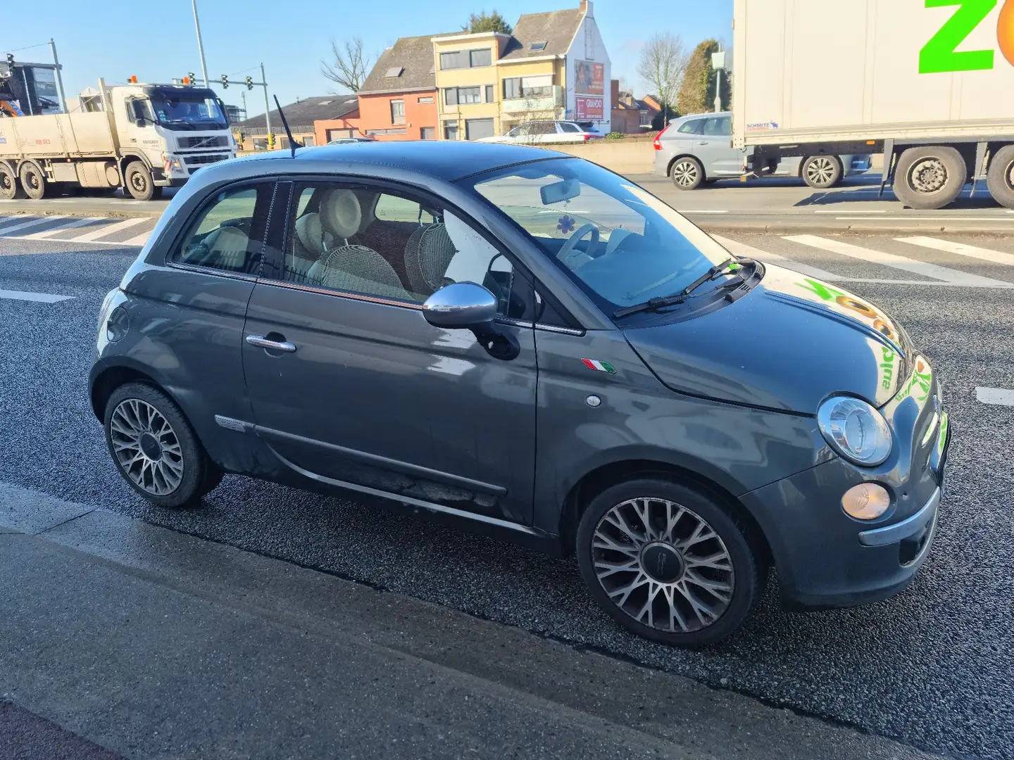 Fiat 500 1.2 Lounge Gris - 1