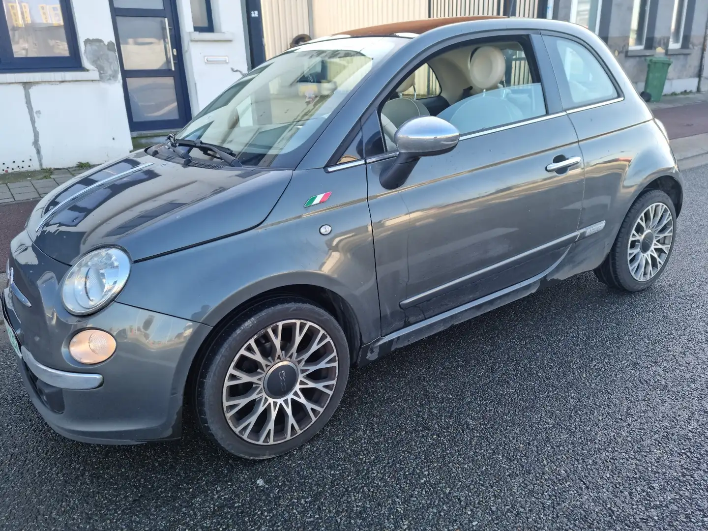 Fiat 500 1.2 Lounge Gris - 2