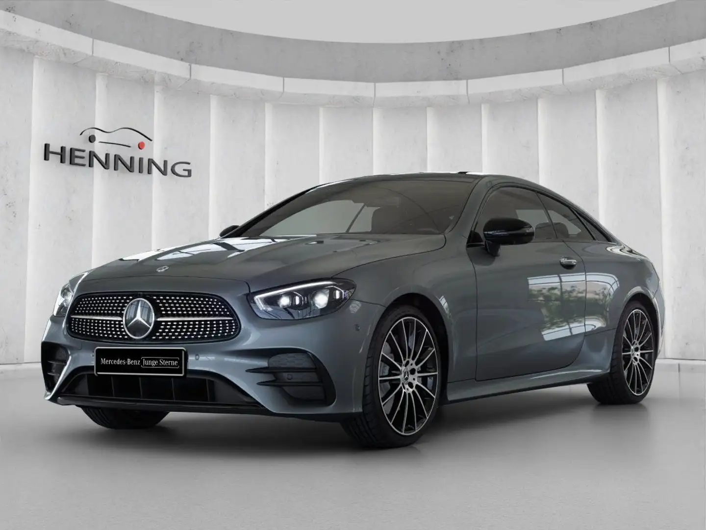 Mercedes-Benz E 400 d 4M Coupé AMG Burm Distr Pano 360° HeadUp Grau - 1