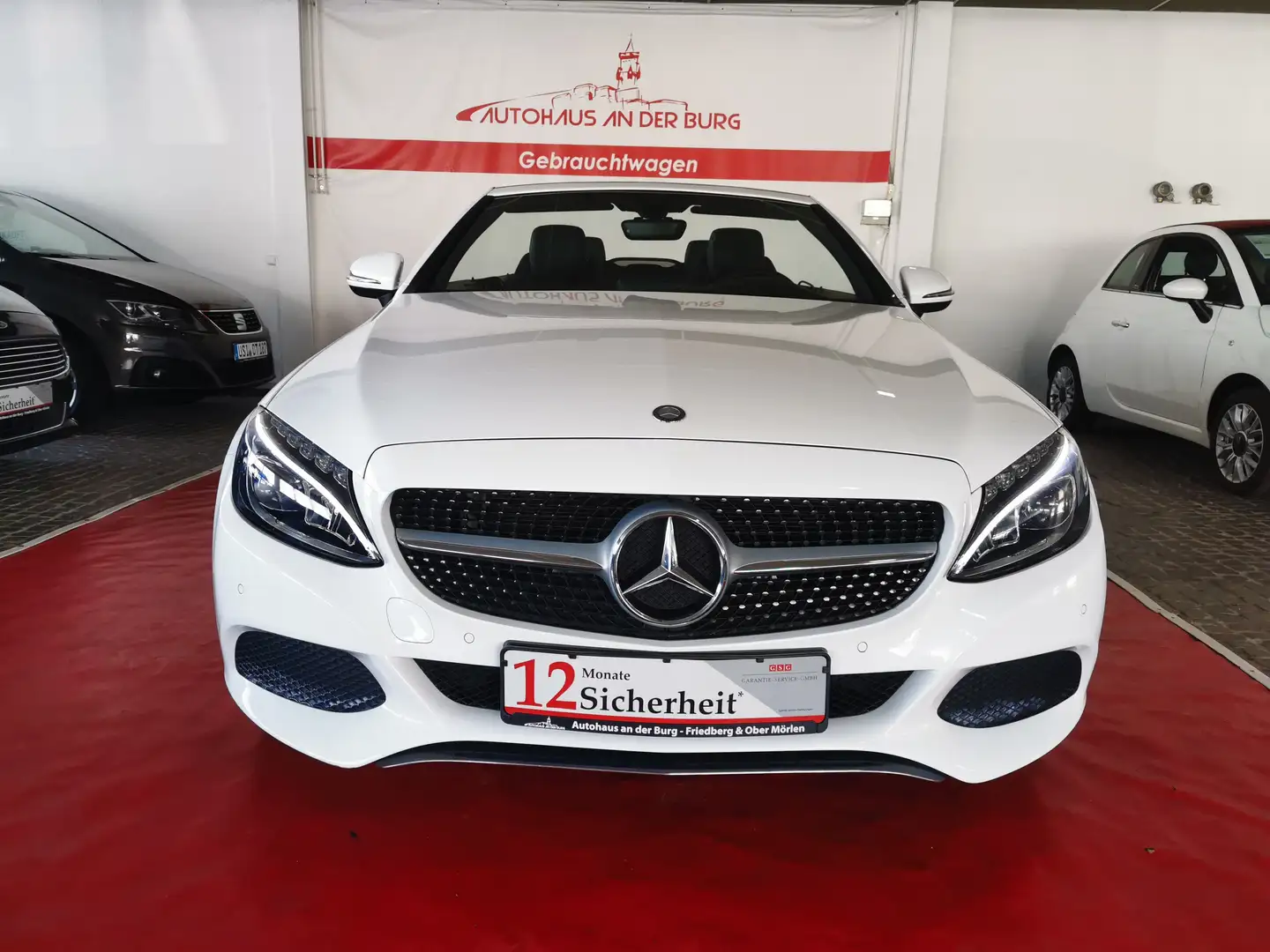 Mercedes-Benz C 200 Cabrio * Voll LED + Airscarf * Bianco - 2