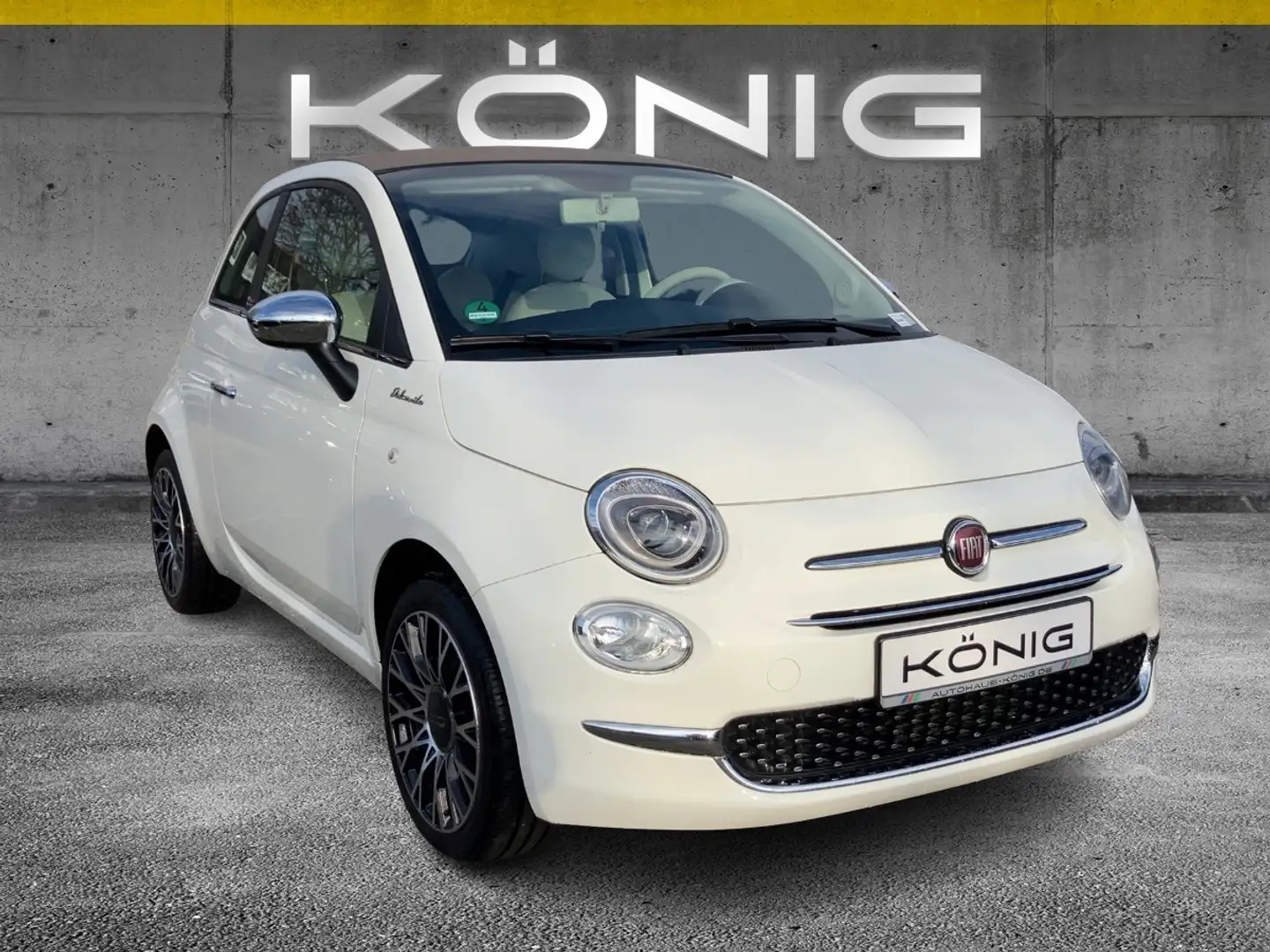 Fiat 500C 1.0 Cabrio DolceVita Klima*Carplay*Tempomat Weiß - 2