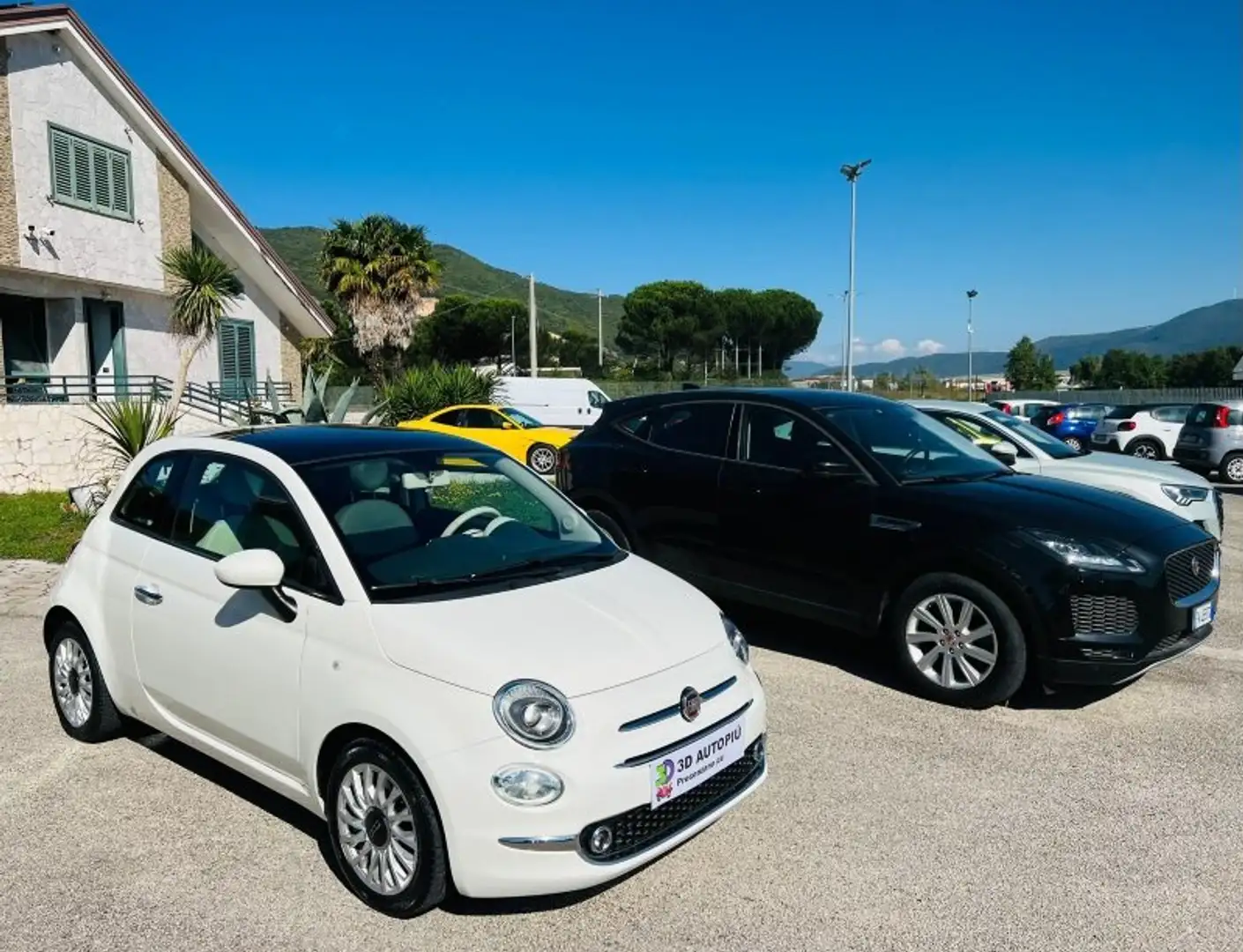 Fiat 500 1.3mjt Lounge 95cv my18 Tetto Panoramico-Sfuggente Bianco - 1