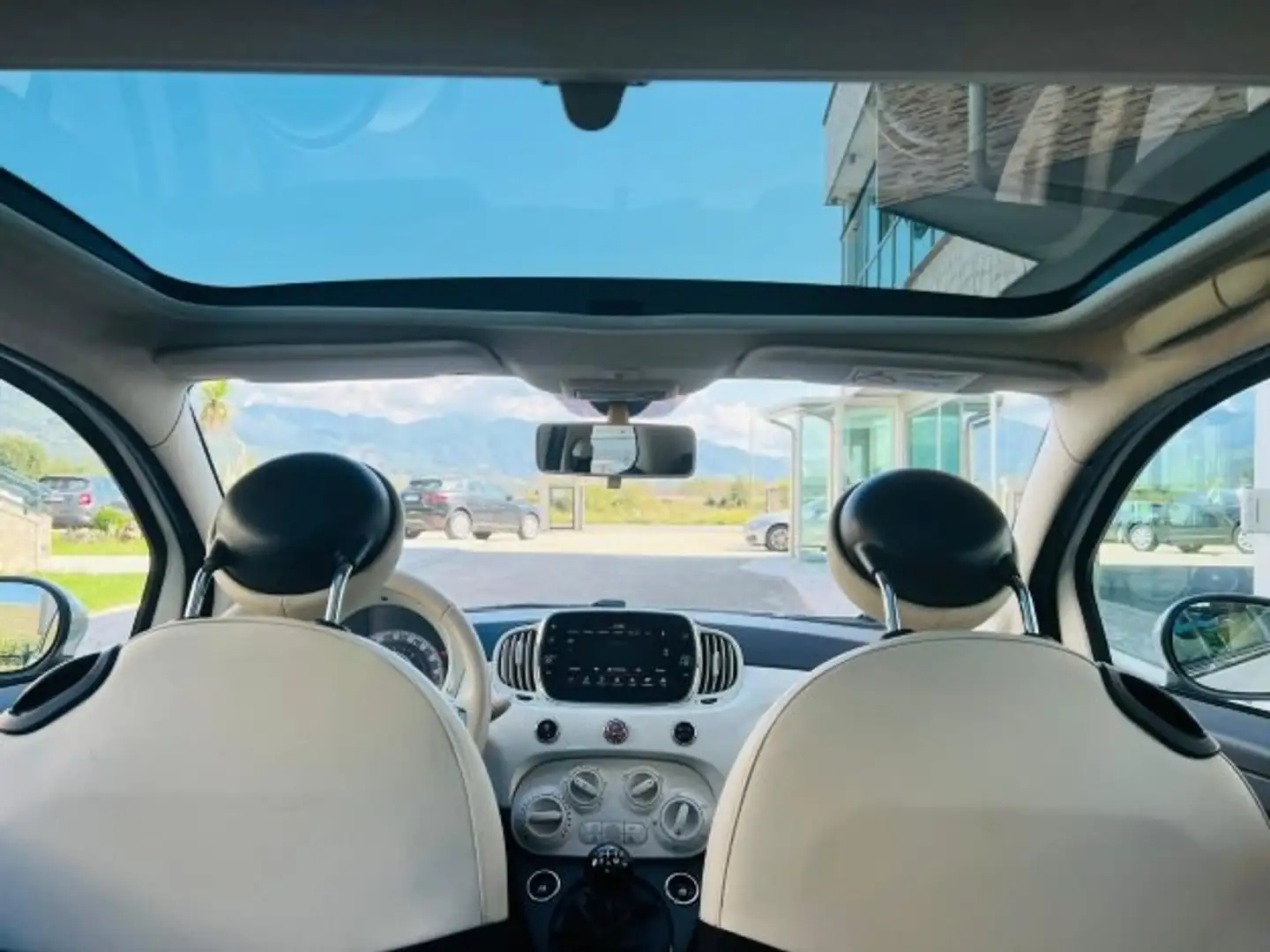 Fiat 500 1.3mjt Lounge 95cv my18 Tetto Panoramico-Sfuggente Bianco - 2