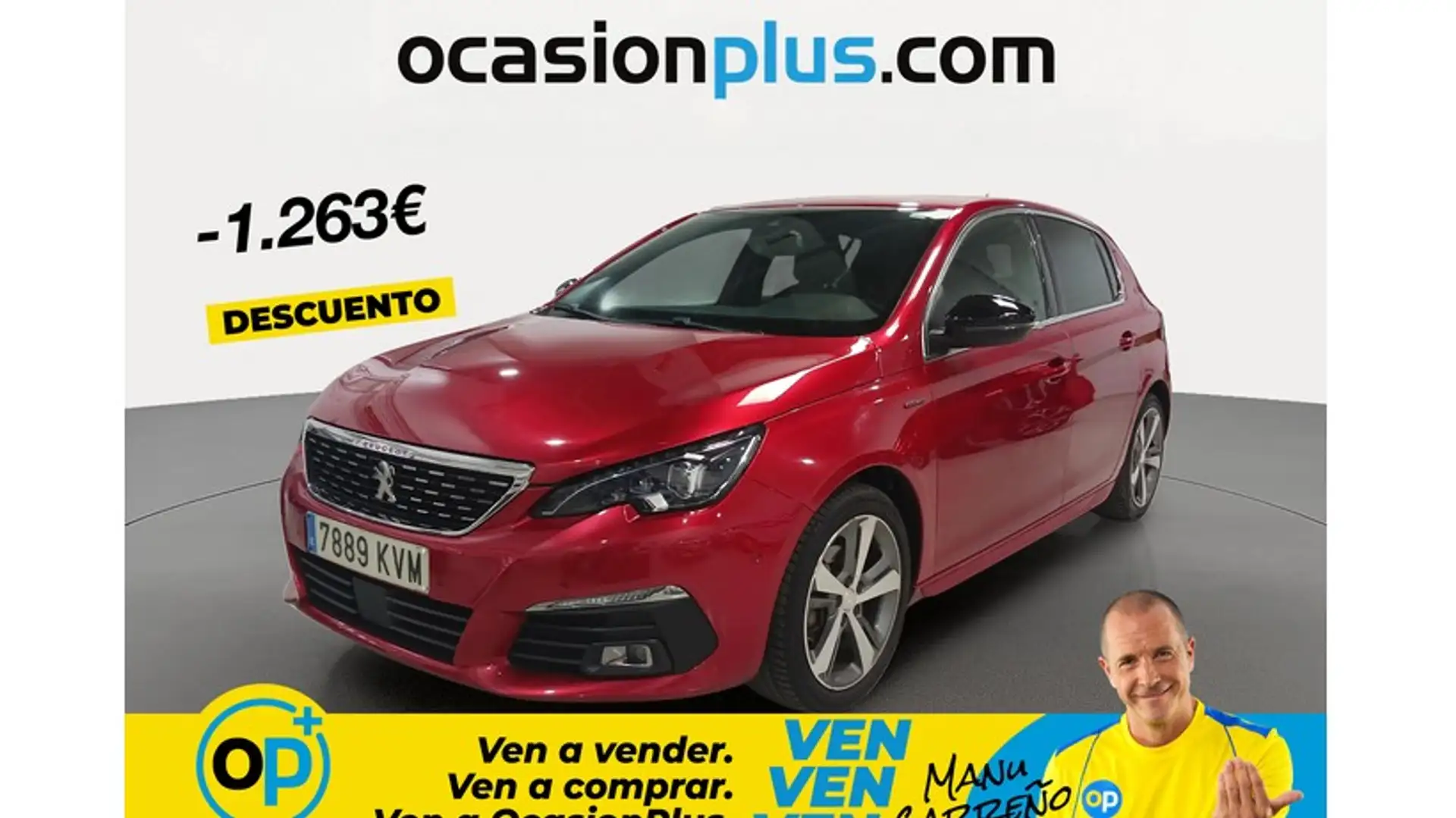 Peugeot 308 1.5BlueHDi S&S GT Line EAT8 130 Rojo - 1