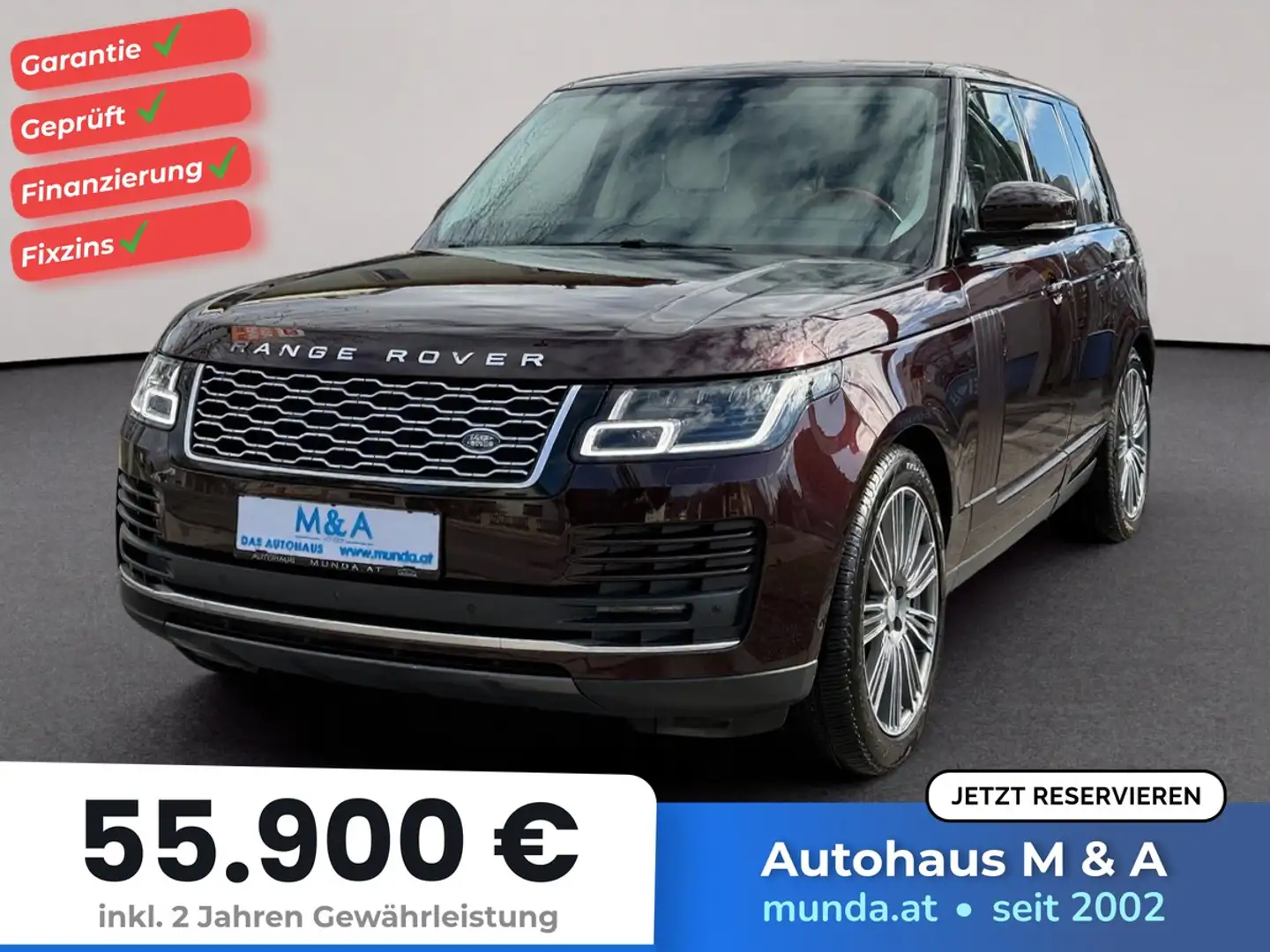 Land Rover Range Rover 3.0 TDV6 Vogue MwSt. Ausw. * Garantie Rot - 1