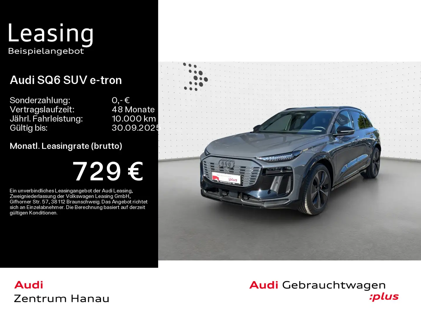 Audi SQ6 SQ6 e-tron*EDITION-ONE-GREY*B&O*MATRIX*PANO*HUD* Сірий - 1