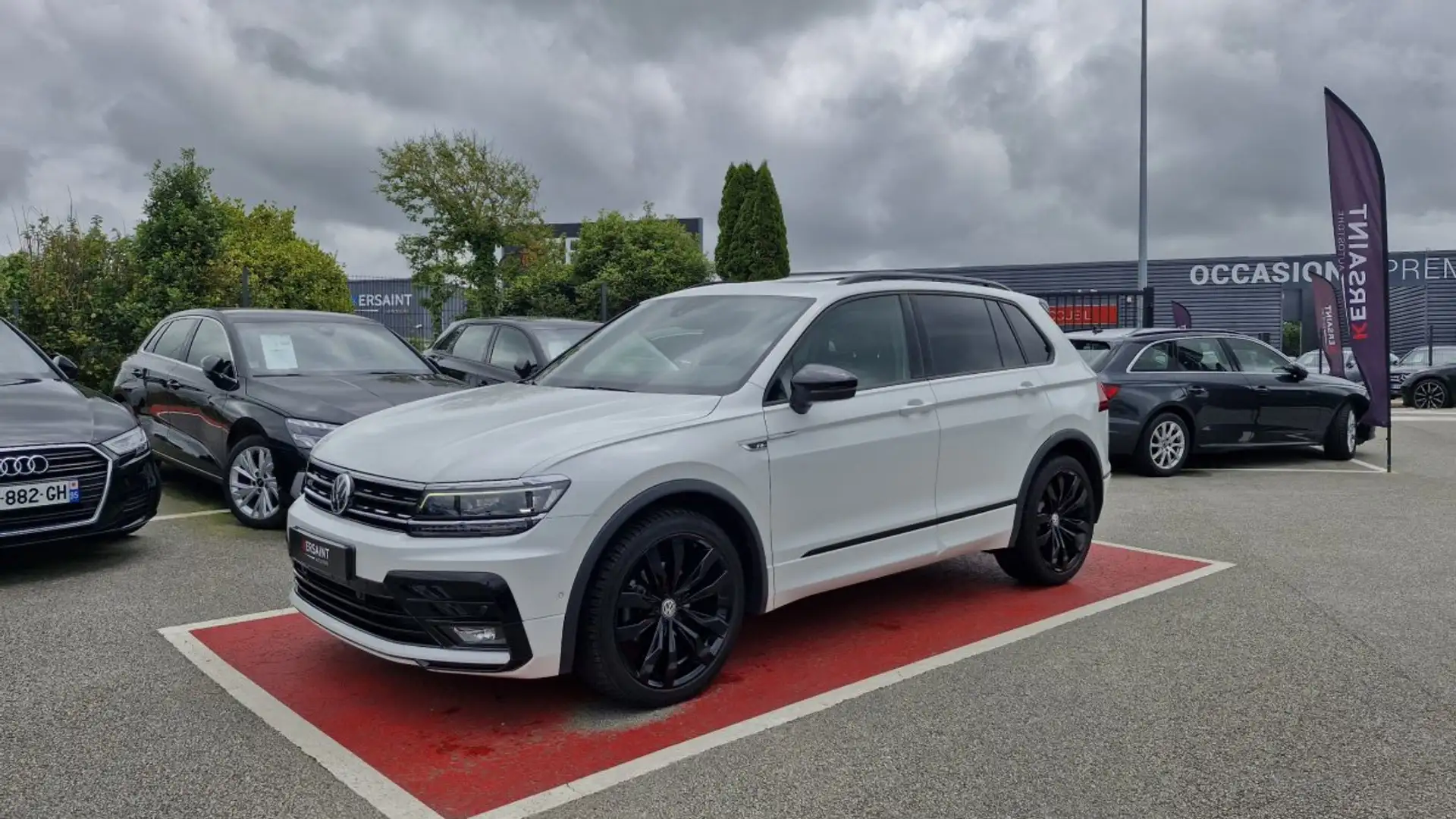 Volkswagen Tiguan 2.0 TDI 150 DSG7 Black R-Line Blanc - 1