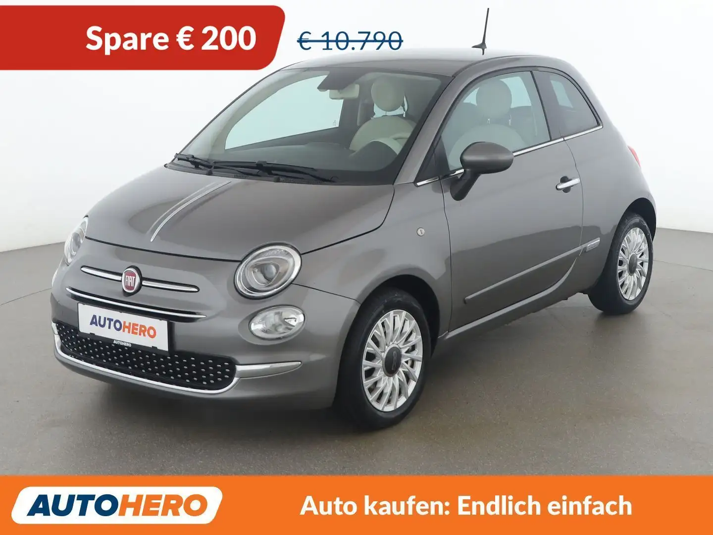 Fiat 500 1.2 Lounge Grau - 1