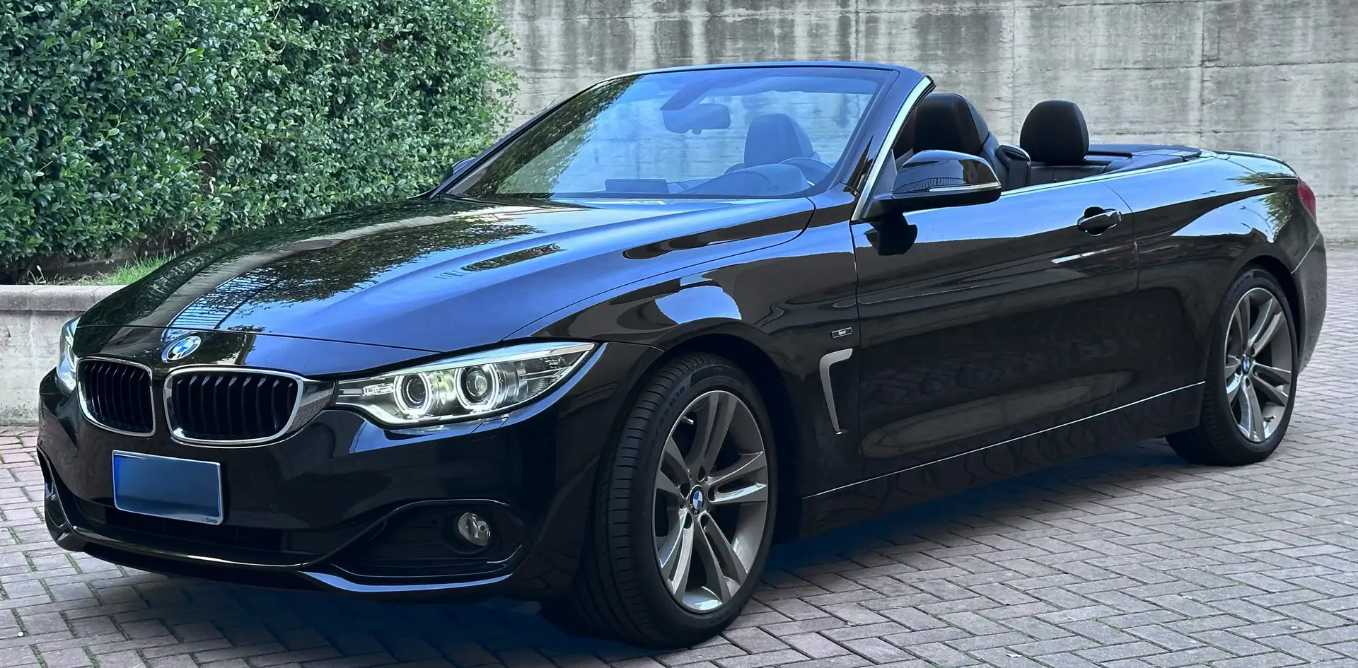 BMW 420 Serie 4 F33 420d Cabrio Sport 184cv Nero - 1