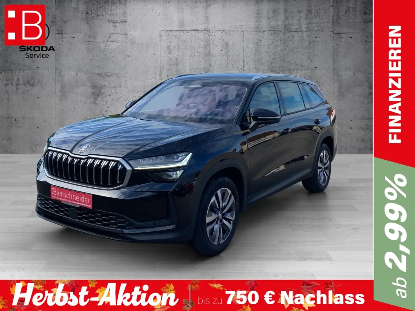 Skoda Kodiaq 2.0 TDI DSG 4x4 Selection AHK MATRIX NAVI WP Negro - 1