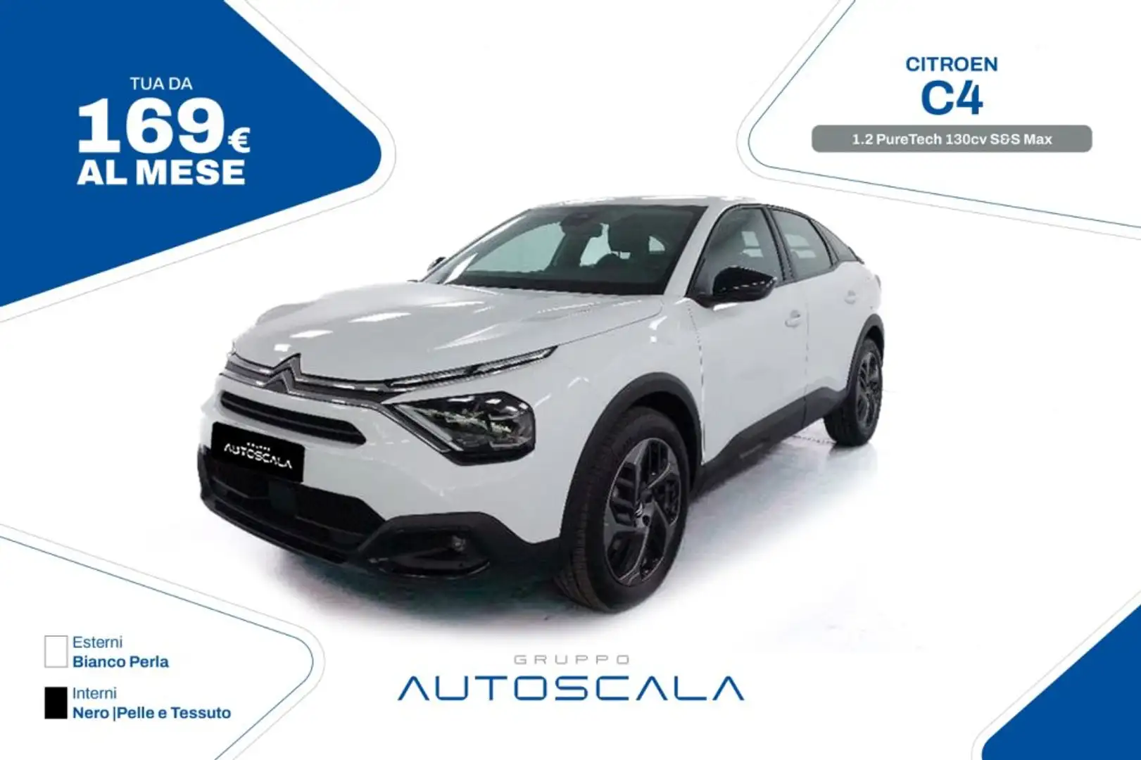 Citroen C4 1.2 PureTech 130cv S&S Max Bianco - 1