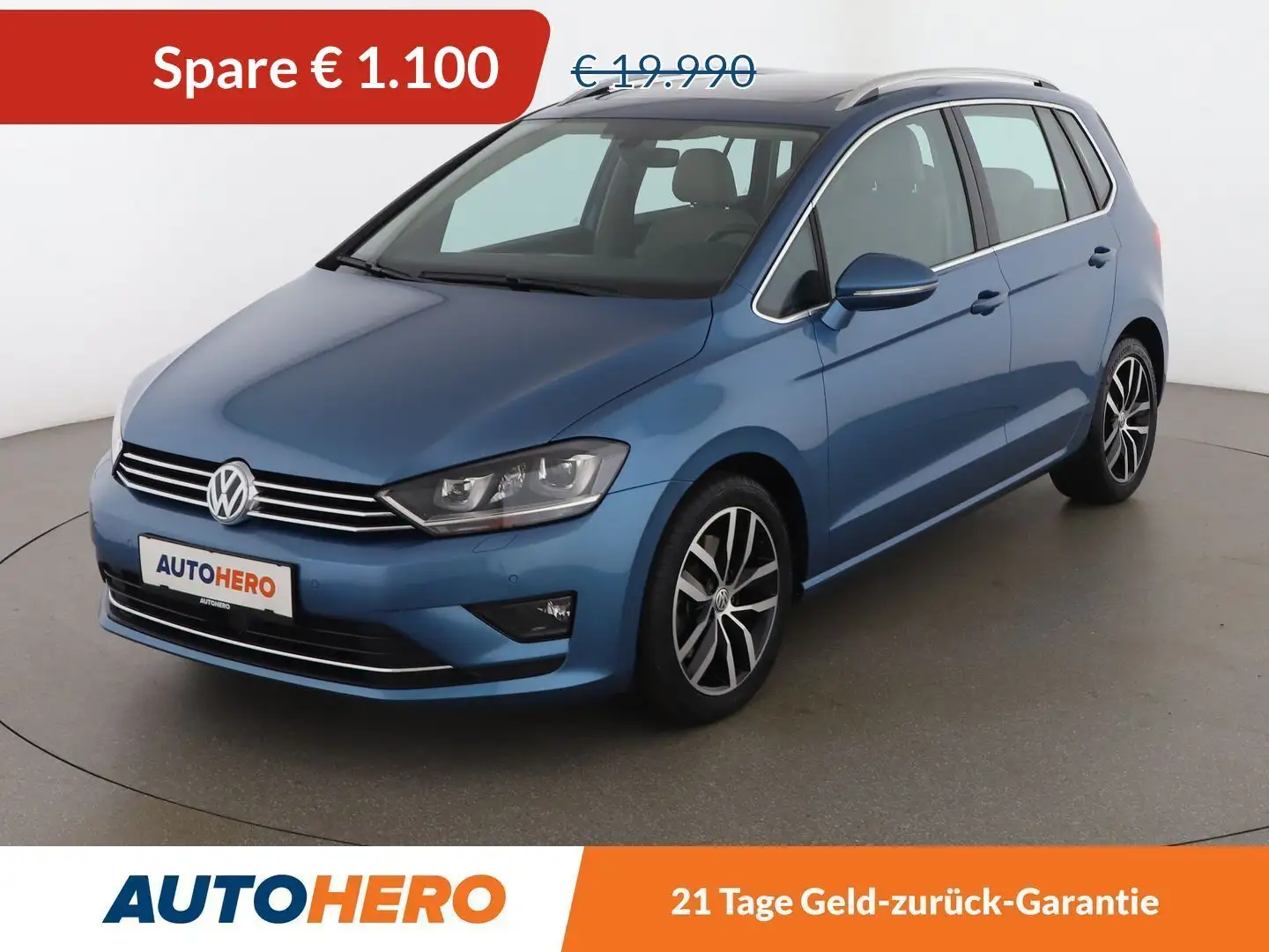 Volkswagen Golf Sportsvan 1.4 TSI Highline BlueMotion Tech Aut. *PANO*XENON* Azul - 1