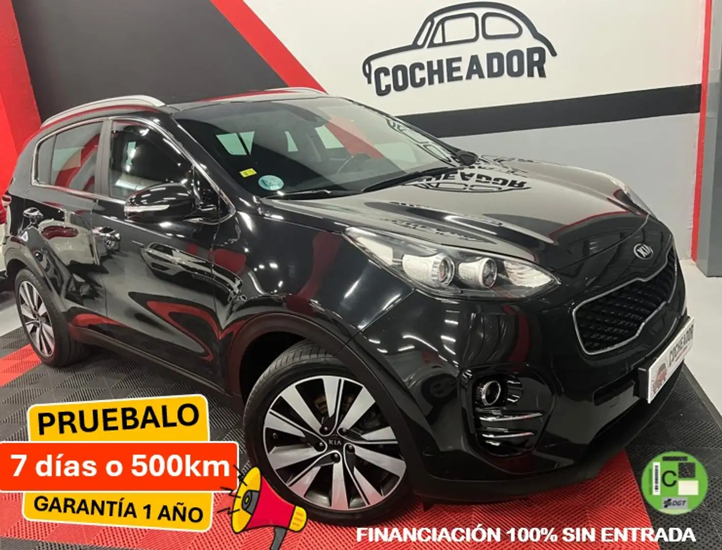 Kia Sportage 1.6 CRDi Concept 4x2 115 Zwart - 1