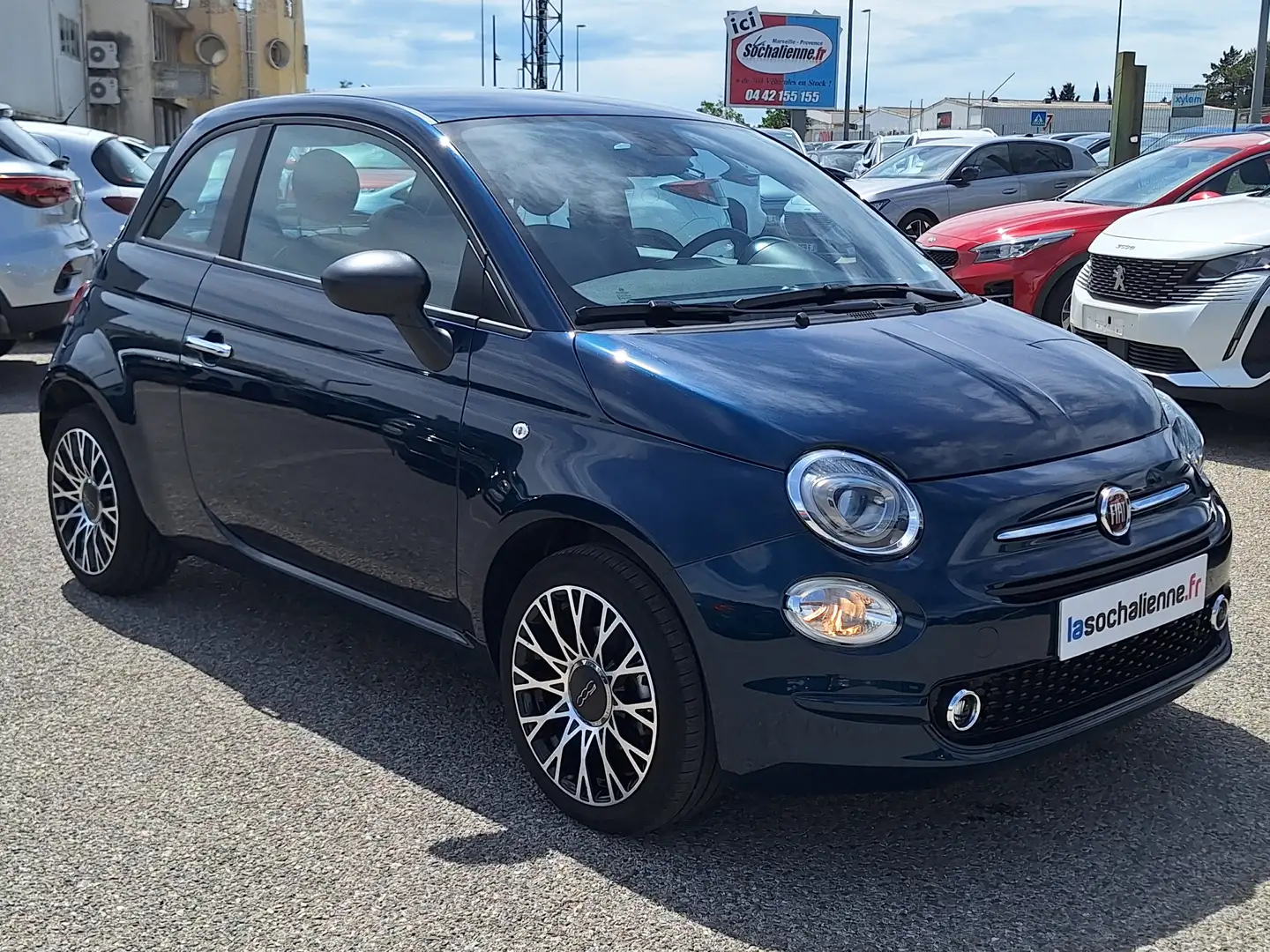 Fiat 500 1.0 70 ch Hybride BSG S/S Bleu - 2