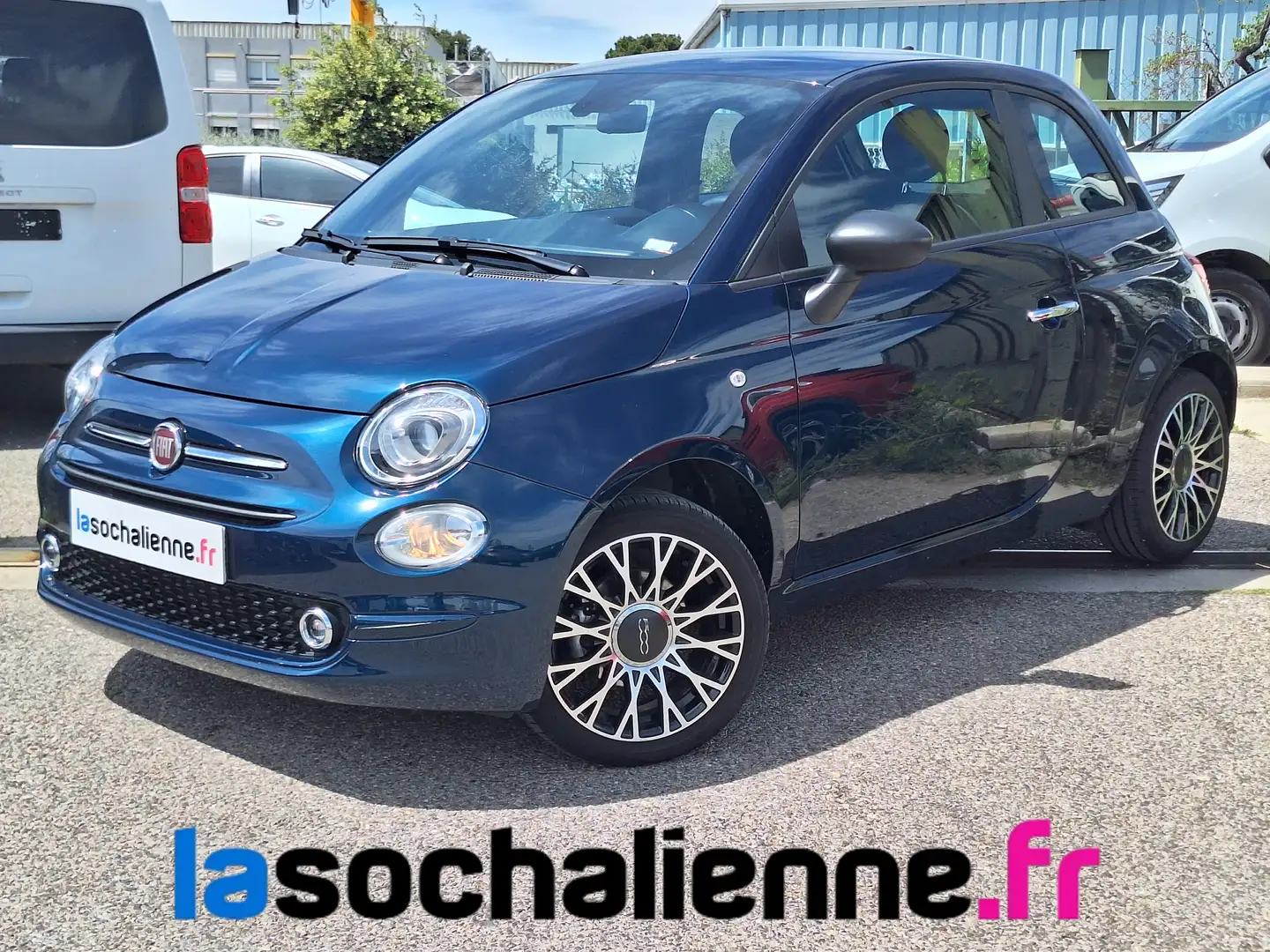 Fiat 500 1.0 70 ch Hybride BSG S/S Bleu - 1