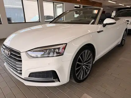 White 2018 Audi A5 2.0T quattro Technik Cabriolet AWD Convertible Automatic