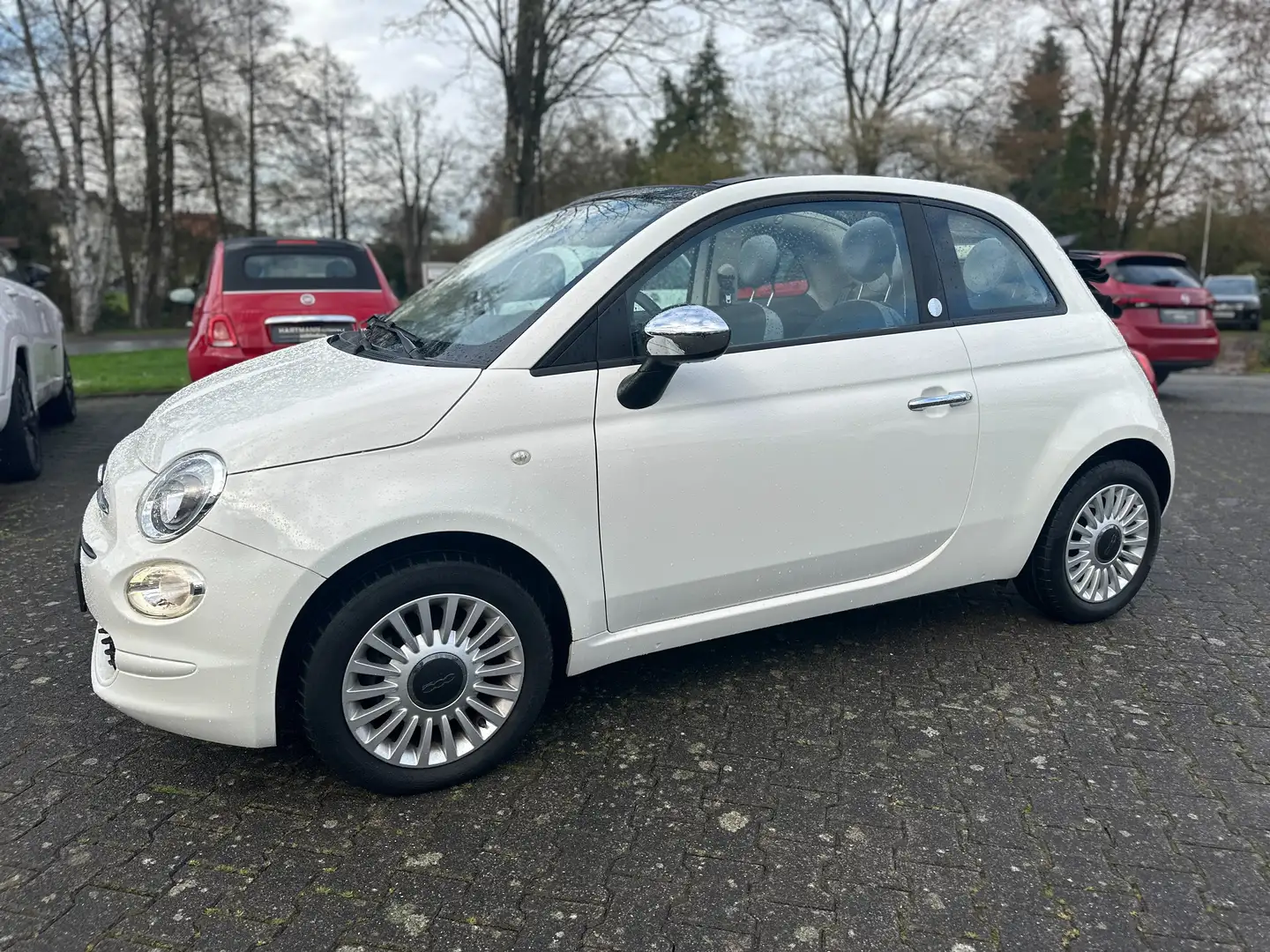 Fiat 500C Anniversario 86PS süßes Cabrio/toller Motor! Weiß - 1