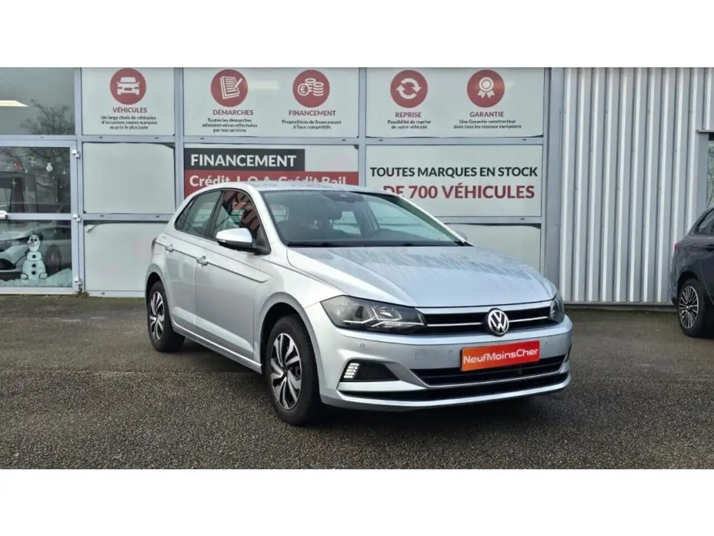 Volkswagen Polo Confortline 1.6 TDI 95cv DSG7 + Radar AV et AR + Détecteur Angle mort + Antibrouillard Argent - 1