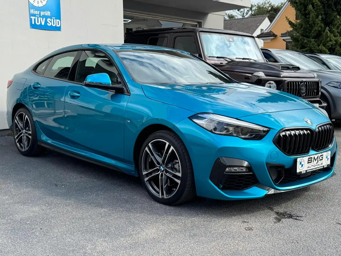 BMW 218i Gran Coupe M Sport Shadow LCPRof LED PDC Bleu - 2