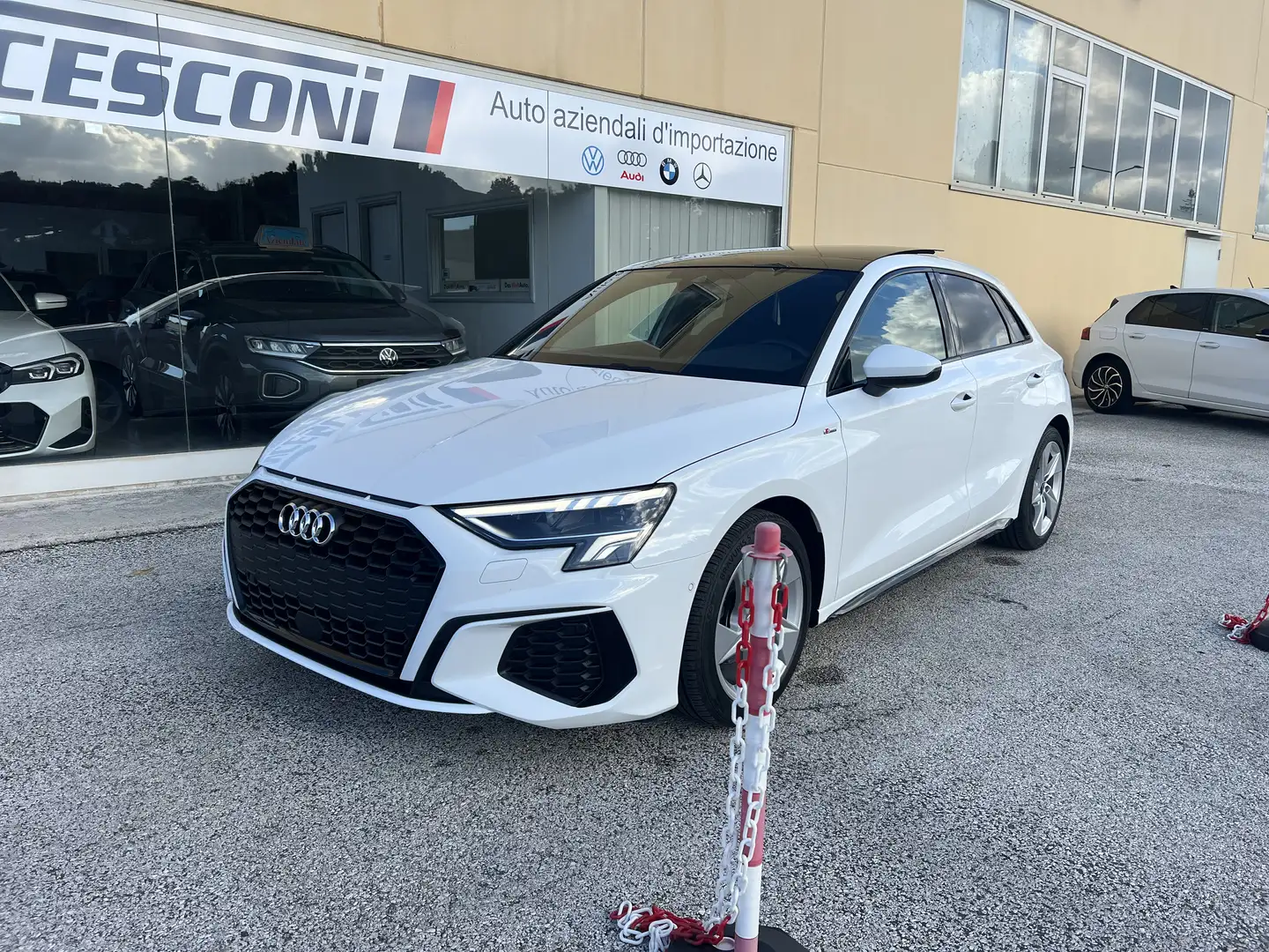 Audi A3 A3 Sportback 30 2.0 tdi S line Interno/Esterno Weiß - 2
