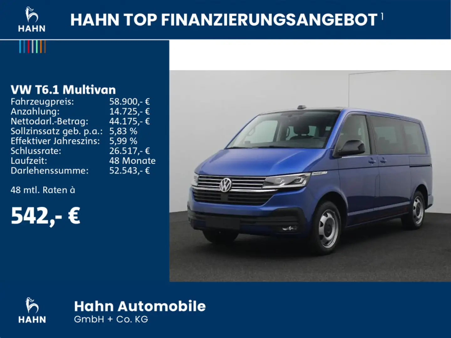 Volkswagen T6.1 Multivan EDITION ACC LED PDC/Kamera Blau - 2