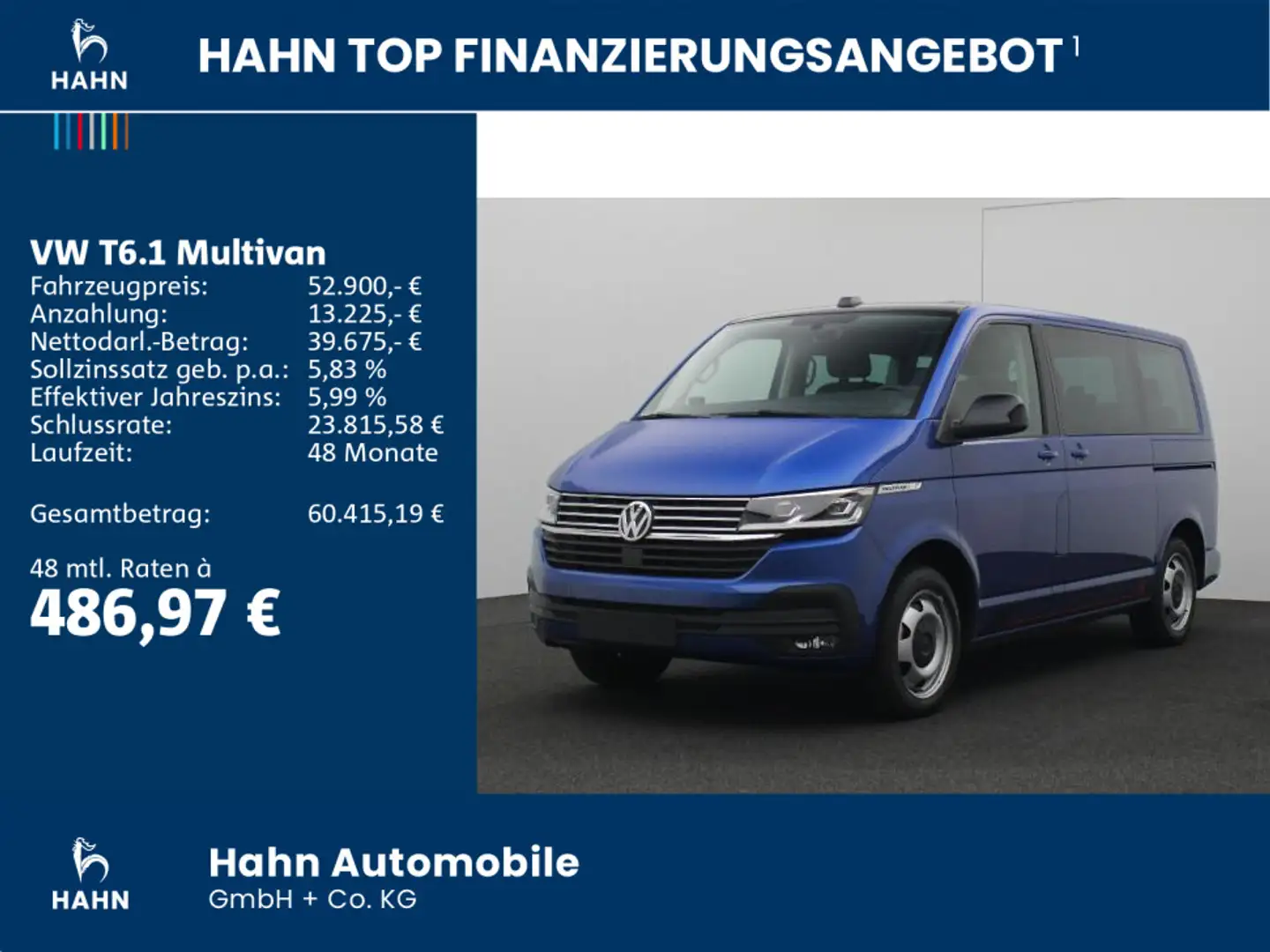 Volkswagen T6.1 Multivan EDITION ACC LED PDC/Kamera Bleu - 2