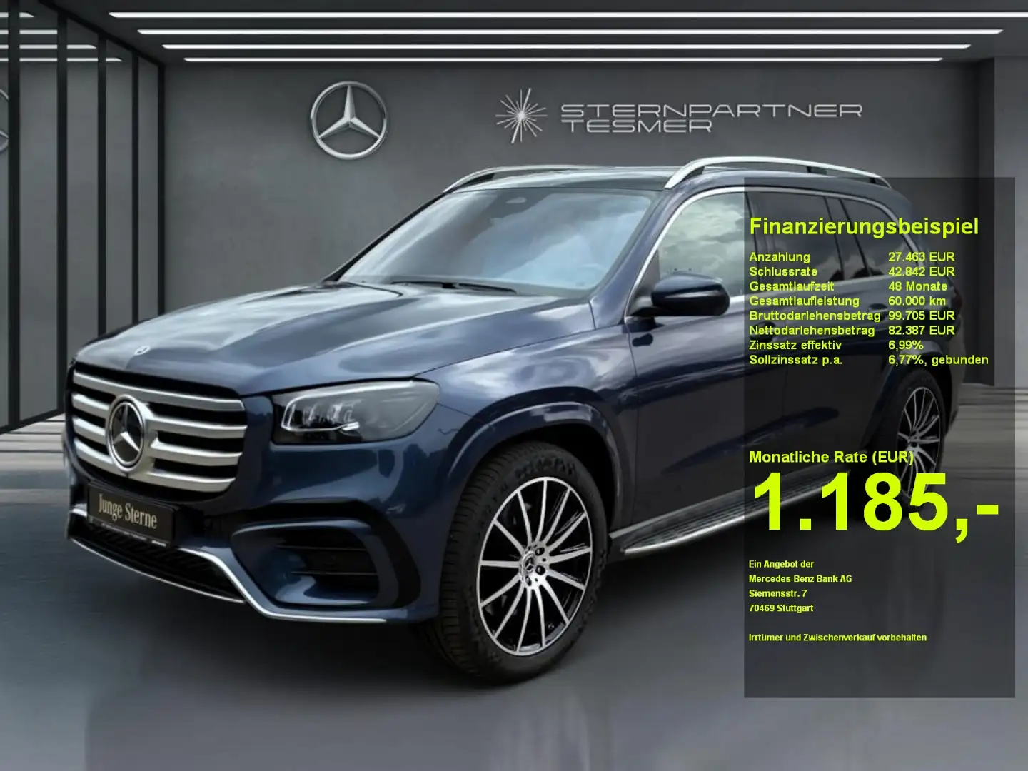 Mercedes-Benz GLS 580 4M AMG Premium+ Standh. AHK Airmatic HUD Blau - 1