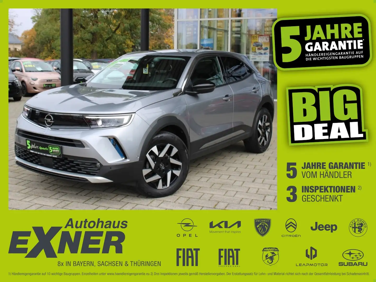 Opel Mokka 1.2 Turbo ELEGANCE LED+SHZ+Kam.+DAB Grau - 1