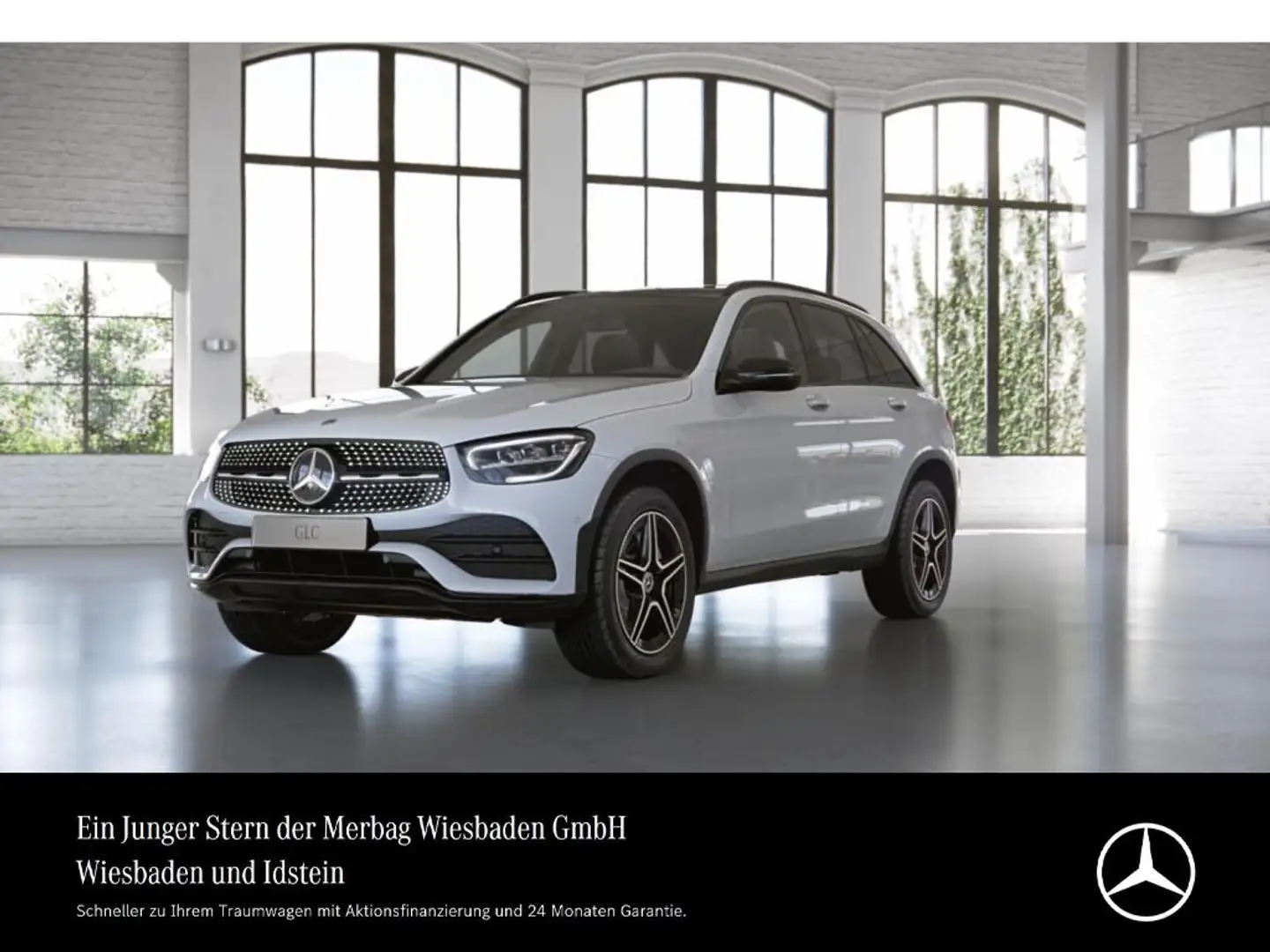 Mercedes-Benz GLC 300 de 4M AMG-LINE PANO DISTRONIC AHK NIGHT APPLE Blanc - 1