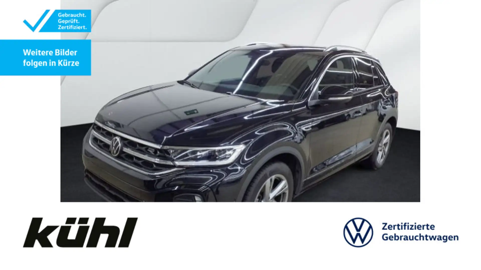 Volkswagen T-Roc 1.5 TSI DSG R line LED/ACC/Kamera/App/Navi Schwarz - 1