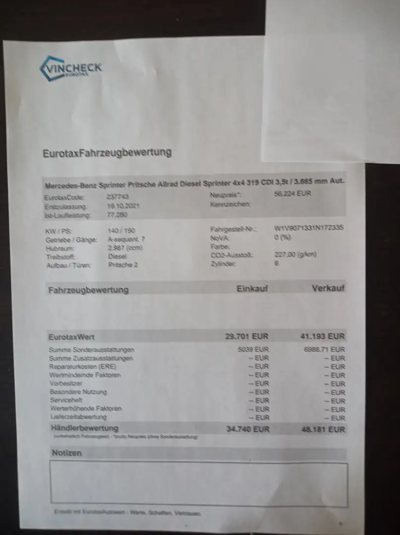 Mercedes-Benz Sprinter 4x4 319 CDI 3,5t / 3.665 mm Aut. Weiß - 1