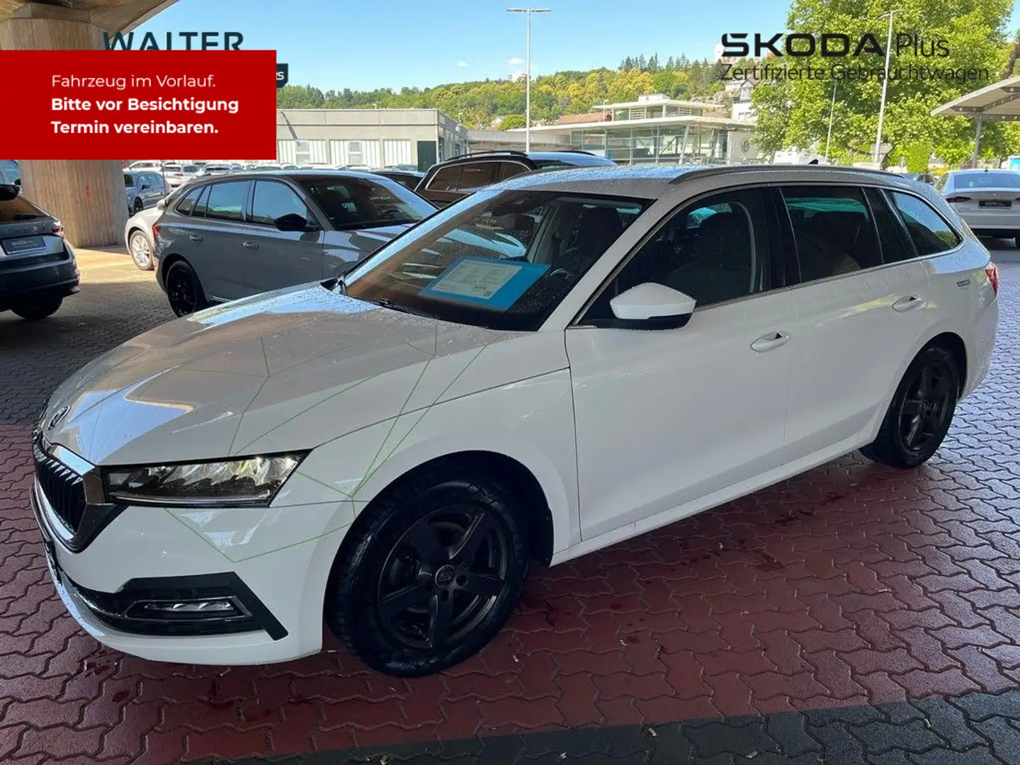 Skoda Octavia Combi 2.0 TDI DSG Style Navi LED AHK Blanc - 2