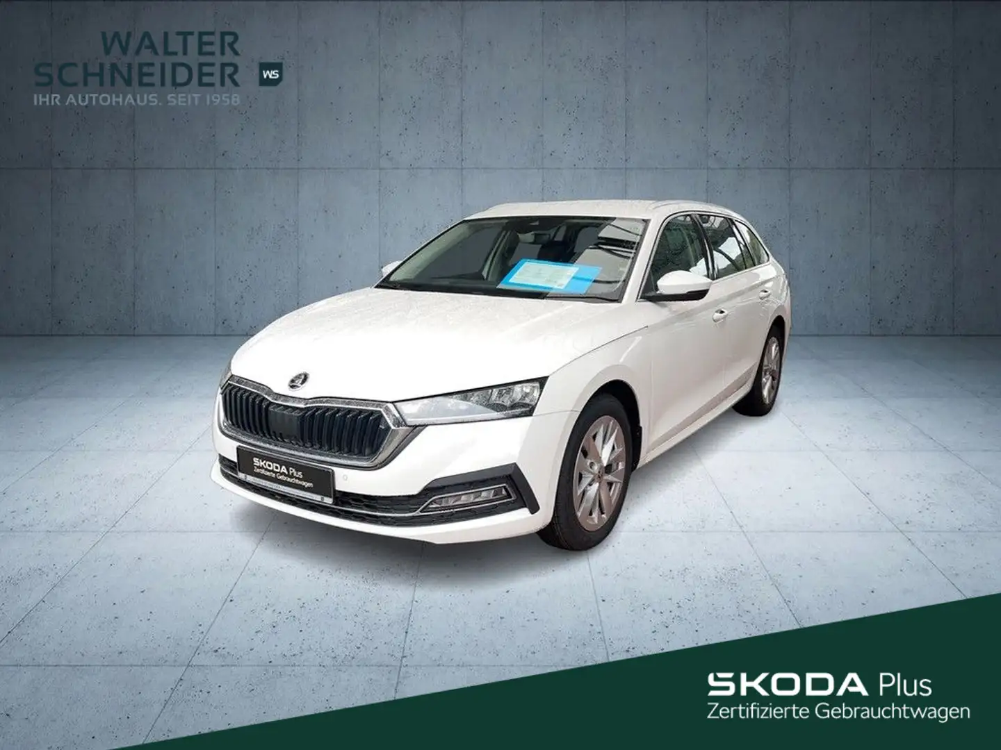 Skoda Octavia Combi 2.0 TDI DSG Style Navi LED AHK Weiß - 1