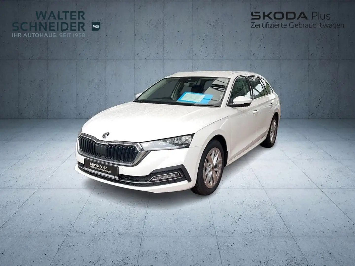 Skoda Octavia Combi 2.0 TDI DSG Style Navi LED AHK Weiß - 2